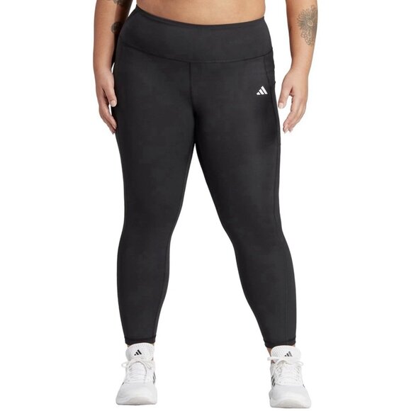 adidas Plus Size Optime Stash High-Rise Full-Length Leggings Black Size 1X - NEW - Picture 1 of 7